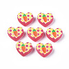 Transparent Printed Acrylic Beads MACR-S373-124-H07-2