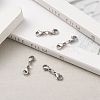 Non-Tarnish 304 Stainless Steel Double Lobster Claw Clasps STAS-E163-57P-B-7