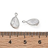 Brass Pave Clear Cubic Zirconia Charms CU-CBAD360-01P-02-3