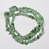 Natural Green Aventurine Chip Bead Strands G-L444-03-2