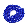Opaque Solid Color Imitation Jade Glass Beads Strands EGLA-A044-P6mm-D32-3