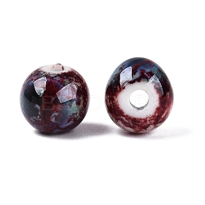 Vintage Handmade Porcelain Beads PORC-Q006-13A-13-1