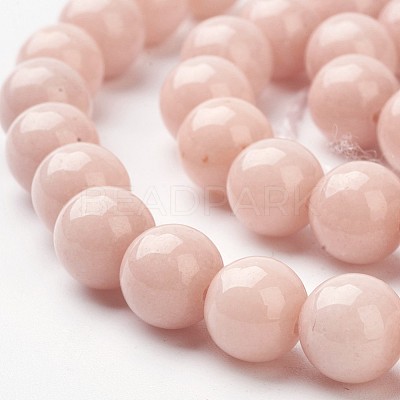 Natural Mashan Jade Round Beads Strands X-G-D263-8mm-XS22-1