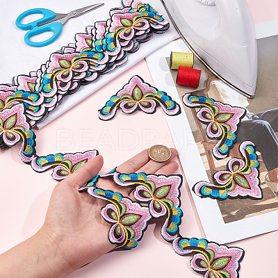 Ethnic Style Embroidery Polyester Ribbons OCOR-WH0060-48A-1