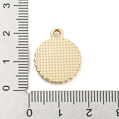 UV Plating Golden Alloy Enamel Pendants PALLOY-D026-02G-1