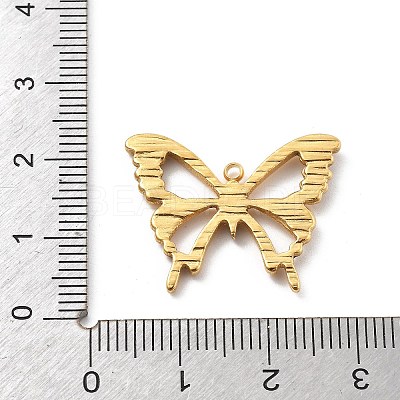 304 Stainless Steel Rhinestone Pendants STAS-D300-01G-07-1