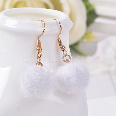 Alloy Polyester Dangle Earrings FS-WG470DC-15-1