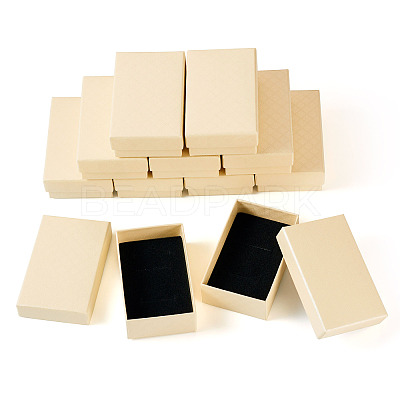 Rectangle Cardboard Paper Jewelry Box CON-TAC0015-01B-1