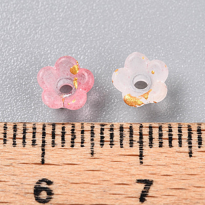 Frosted Transparent Acrylic Beads X-OACR-N137-72E-1