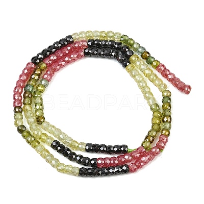 Cubic Zirconia Beads Strands ZIRC-P125-2x3mm-09-1
