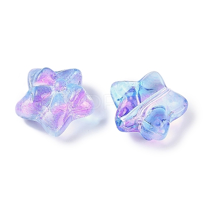 Transparent Spray Paint Glass Beads X1-GLAA-H035-02K-1