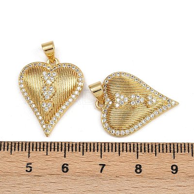 Brass Micro Pave Cubic Zirconia Pendants ZIRC-I367-07G-02-1