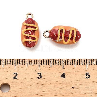 Alloy Enamel Pendants X-PALLOY-R155-01G-07-1