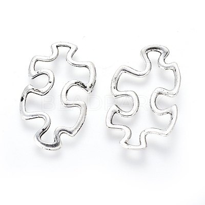 Tibetan Style Alloy Linking Rings TIBE-3558-AS-LF-1