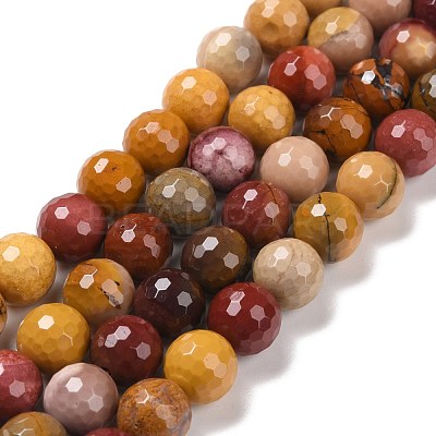 Natural Mookaite Beads Strands G-E571-18C-1