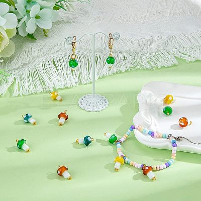 50Pcs Handmade Lampwork Pendants FIND-FH0005-02-1
