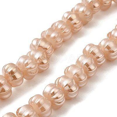 Pearl Luster Plated Electroplate Glass Beads GLAA-G106-02A-PL02-1