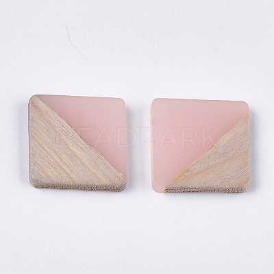 Resin & Wood Cabochons X-RESI-S358-90E-1