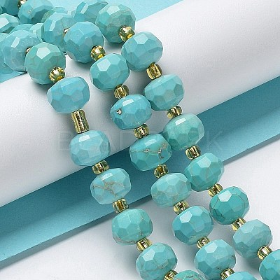 Natural Howlite Beads Strands G-E604-D01-B-1