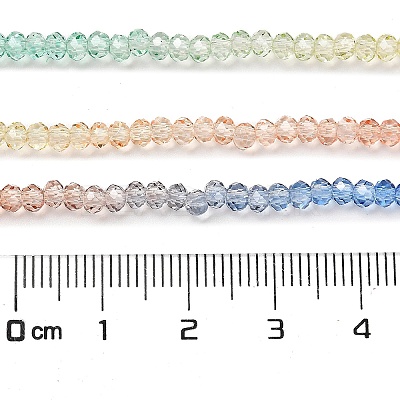 Transparent Painted Glass Beads Strands DGLA-A034-T1mm-A02-1
