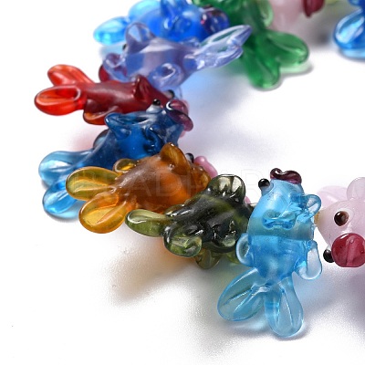 Handmade Lampwork Bumpy Beads LAMP-F020-33A-1