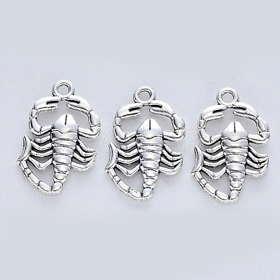 Tibetan Style Alloy Pendants TIBE-R316-058AS-RS-1