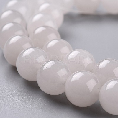 Natural White Jade Beads G-J390-C03-28-1