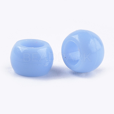 Opaque Acrylic European Beads MACR-S296-60-1