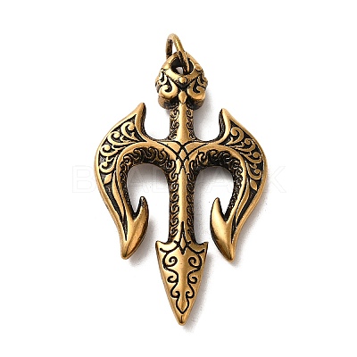 304 Stainless Steel Big Pendants STAS-D091-01AG-1