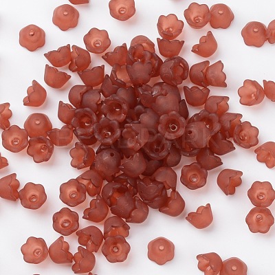 Transparent Acrylic Beads Caps X-PL543-13-1