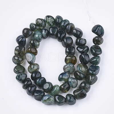 Natural Dragon Veins Agate Beads Strands X-G-S349-28A-1