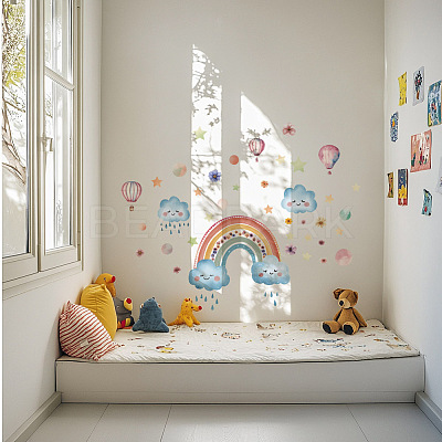 Translucent PVC Self Adhesive Wall Stickers STIC-WH0015-365-1