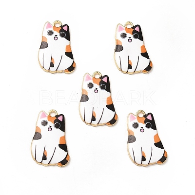 Alloy Enamel Pendants ENAM-M046-12G-A-1
