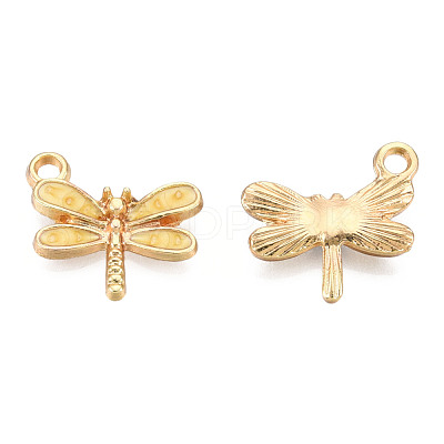 Light Gold Plated Alloy Charms ENAM-T009-02D-1