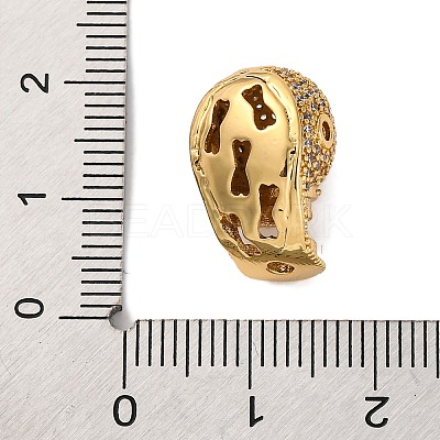 Rack Plating Brass with Cubic Zirconia Beads KK-S406-12G-1