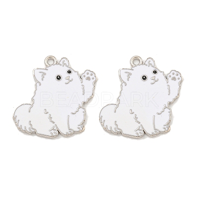 Rack Plating Alloy Enamel Pendants ENAM-Z014-01P-08-1