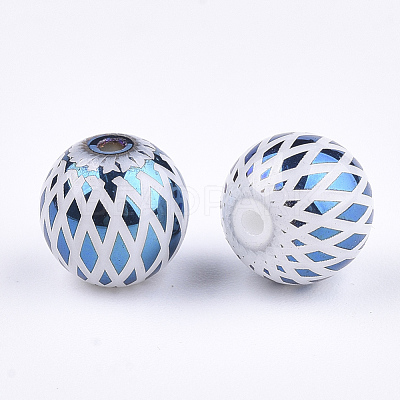 Electroplate Glass Beads EGLA-S178-07C-1