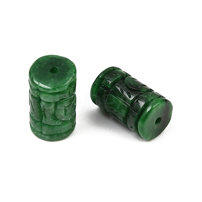 Dyed Natural Myanmar Jade Burmese Jade Carved Beads GG-CBAC08B-01A-1