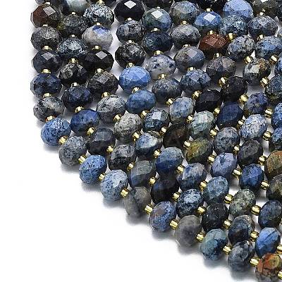 Natural Dumortierite Beads Strands G-P573-A47-01-1