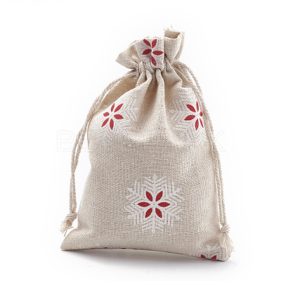 Polycotton(Polyester Cotton) Packing Pouches Drawstring Bags LS-ABAG-S003-02A-1