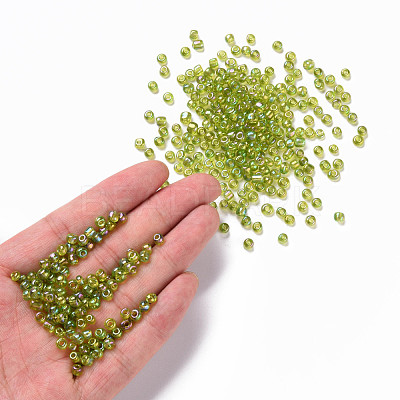 Round Glass Seed Beads SEED-A007-4mm-164-1