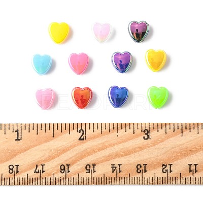 200Pcs 2 Colors ABS Plastic Beads KY-FS0001-42A-1