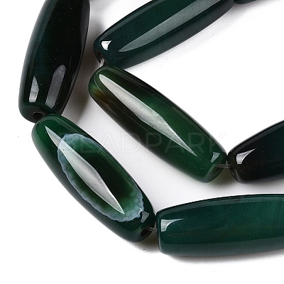 Natural Agate Dyed Beads Strands G-T138-230B-1