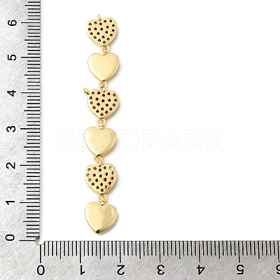 Brass Micro Pave Cubic Zirconia Big Pendants KK-C164-01F-G-1