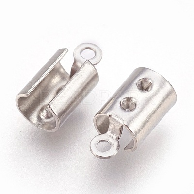 Tarnish Resistant 304 Stainless Steel Folding Crimp Ends STAS-P207-03P-A-1