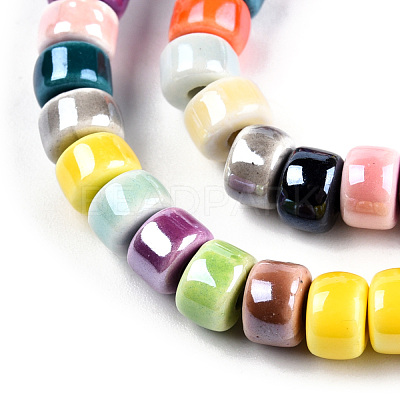 Handmade Porcelain Bead Strands PORC-N007-22-1