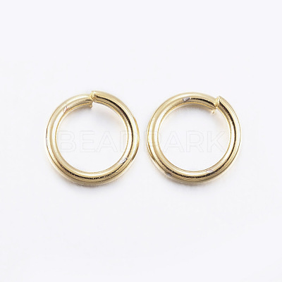 304 Stainless Steel Open Jump Rings STAS-L187-6x0.8mm-G-1