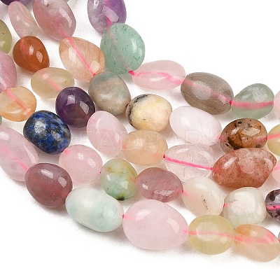 Natural Mixed Stone Beads Strands X-G-G464-A03-02-1