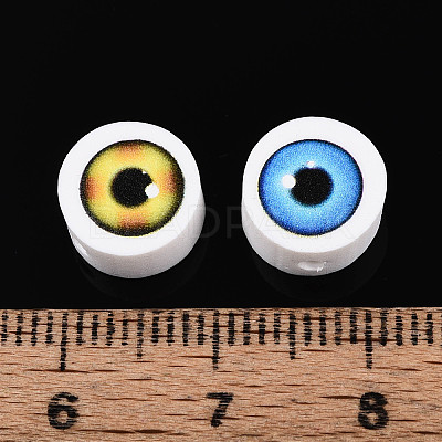 Printed Handmade Polymer Clay Beads CLAY-T022-12B-1