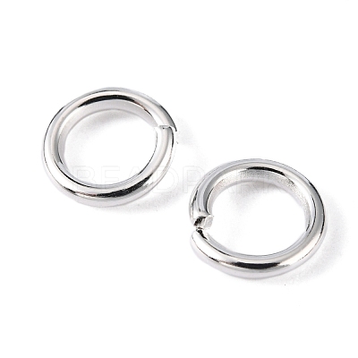 90pcs Silver Color Plated Brass Open Jump Rings X-JRC6MM-S-1